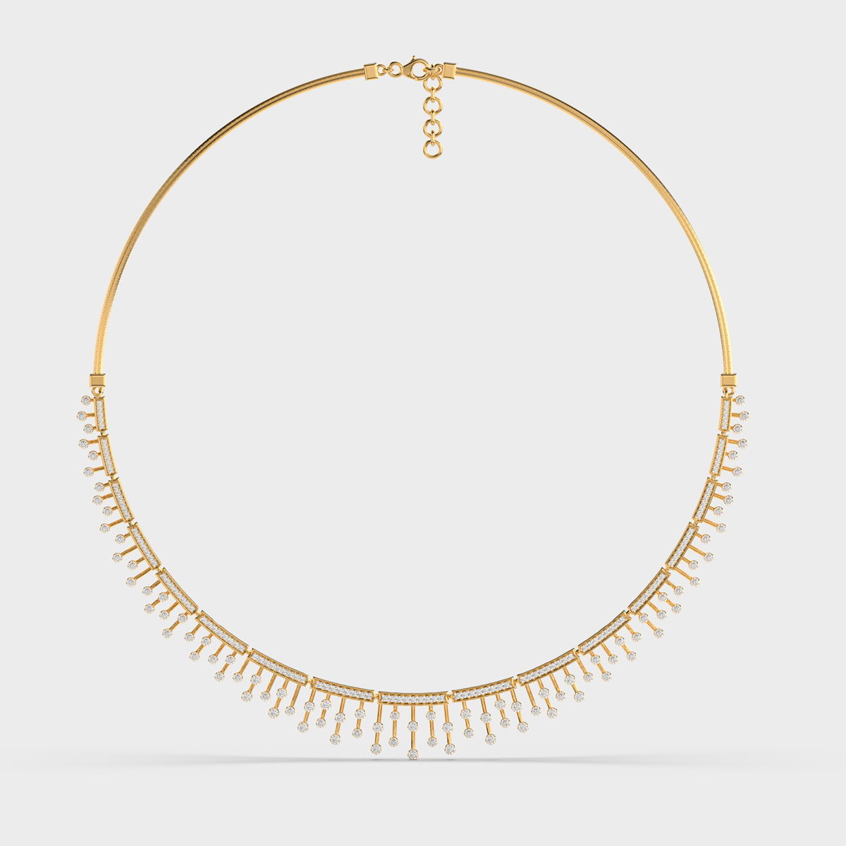 Vintage Charm Opaline Diamond Necklace