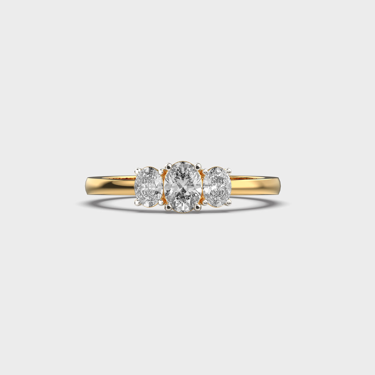 Crescent Heaven Path Diamond Ring