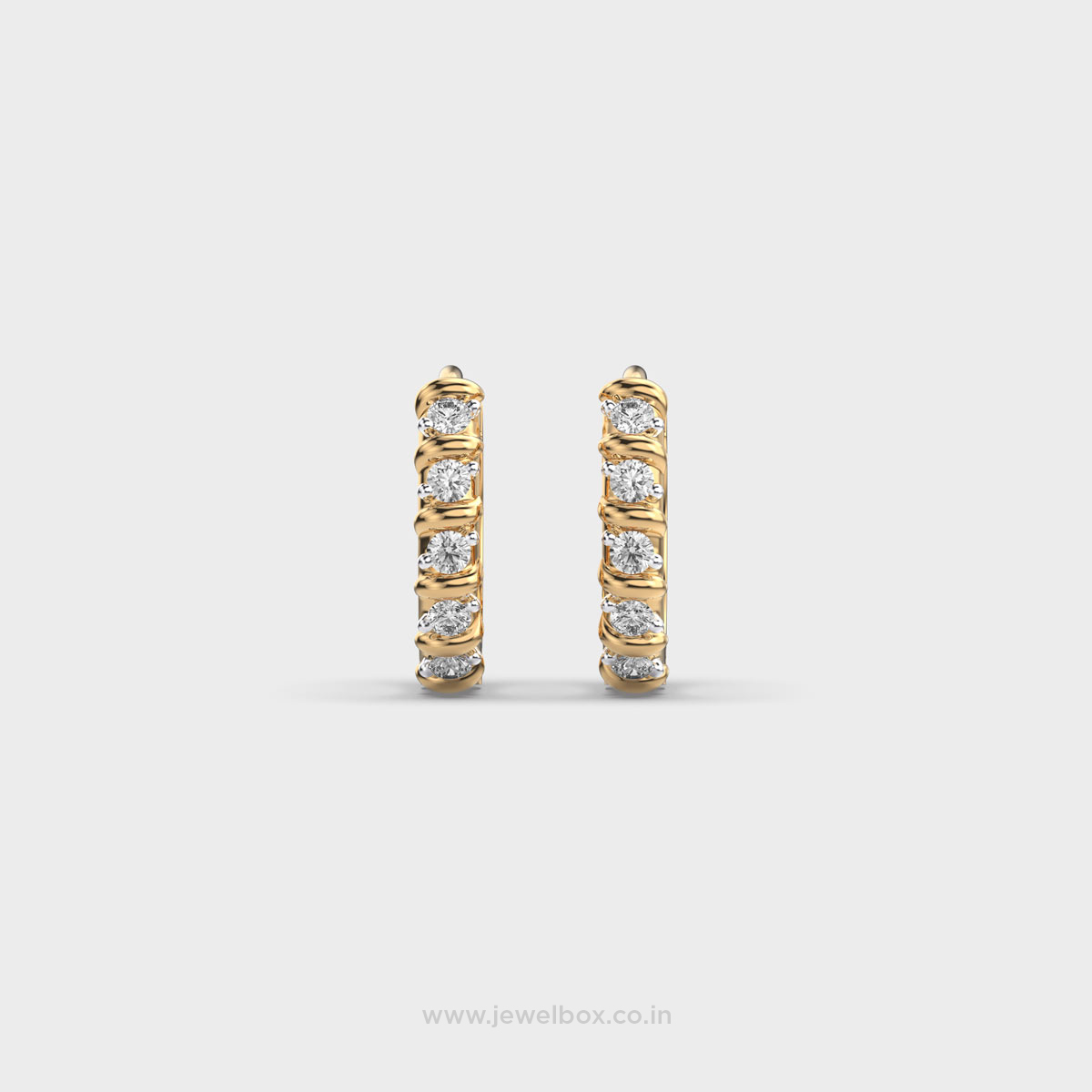 Beaming Isabetta Vittoria Diamond Hoops