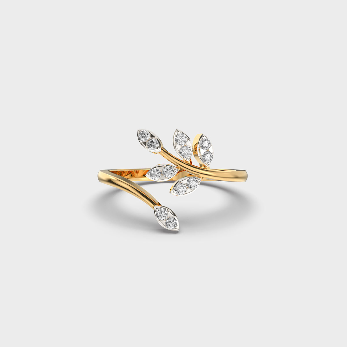 Delicate Morning Willow Diamond Ring