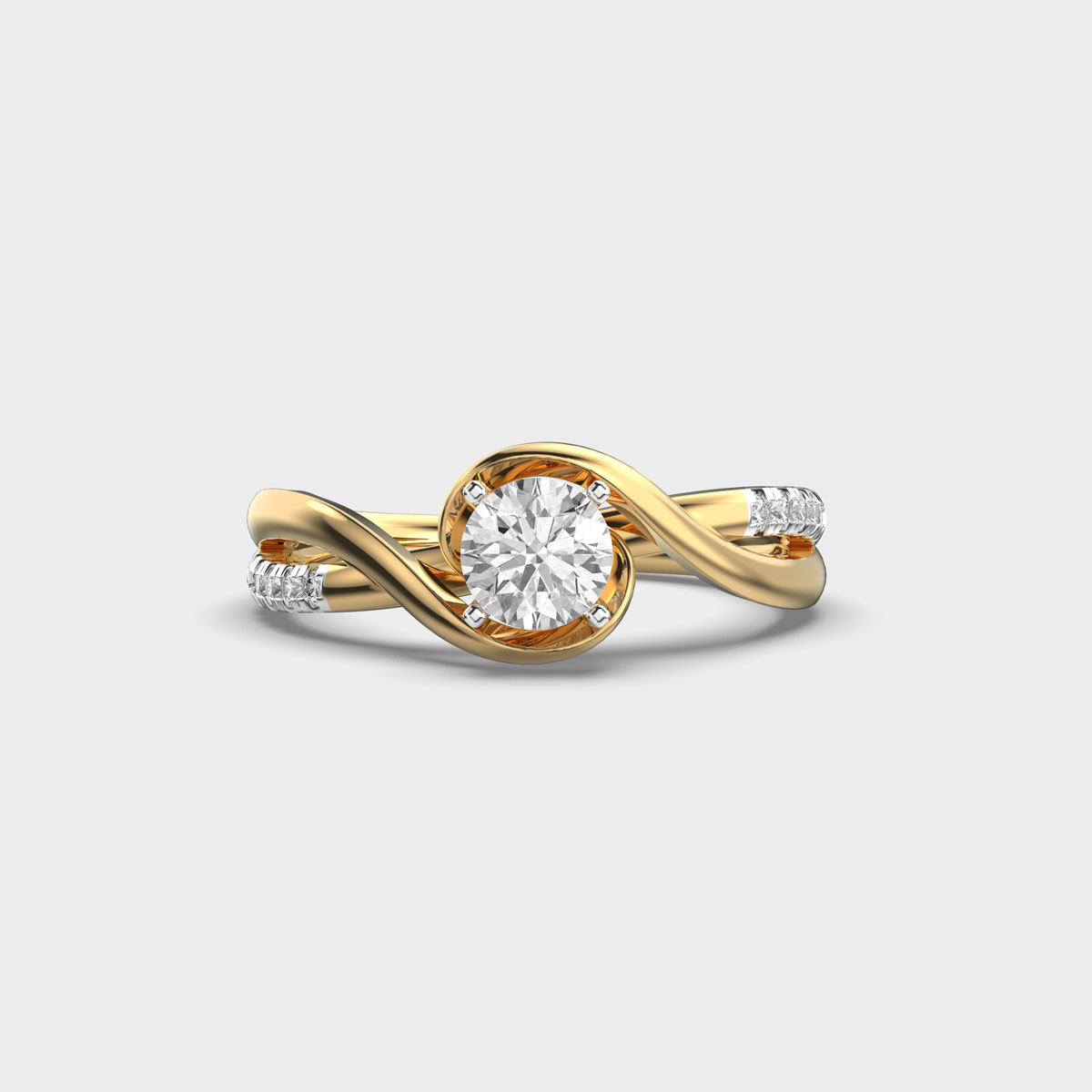 Bedazzling Fantansia Spiral Diamond Ring