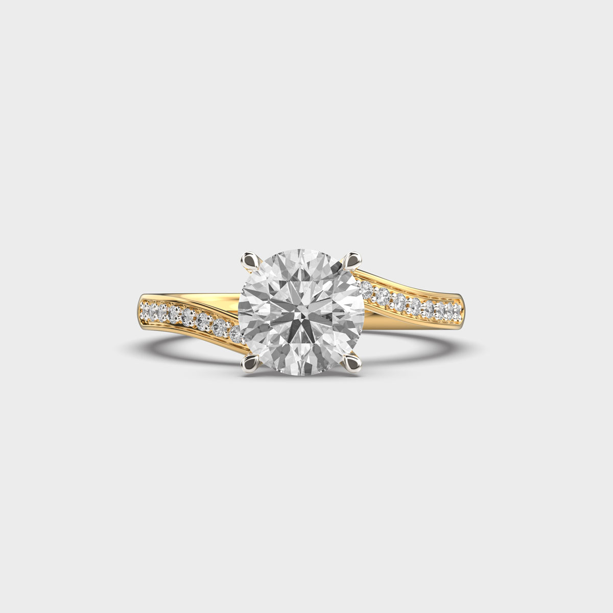 Portia Sphere Solitaire Diamond Ring