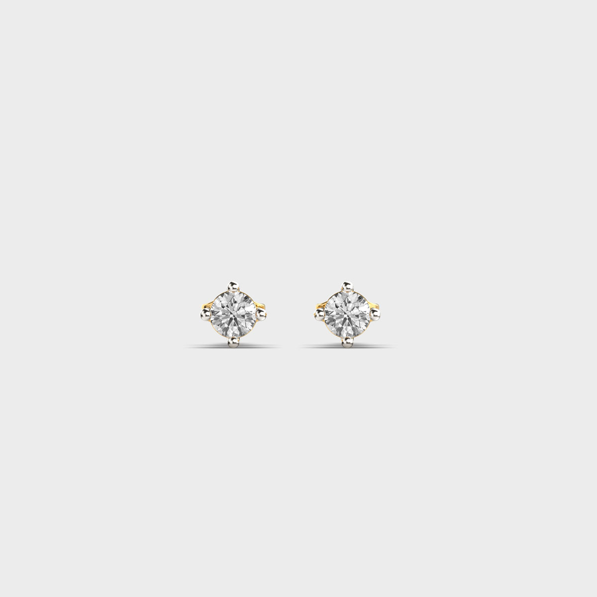 Summer Solitaire Diamond Stud Earrings