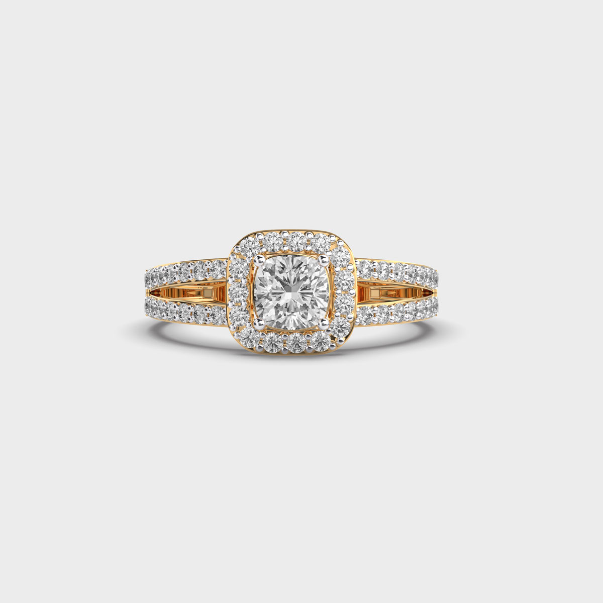 Duchess Luna Princess Cut Diamond Ring