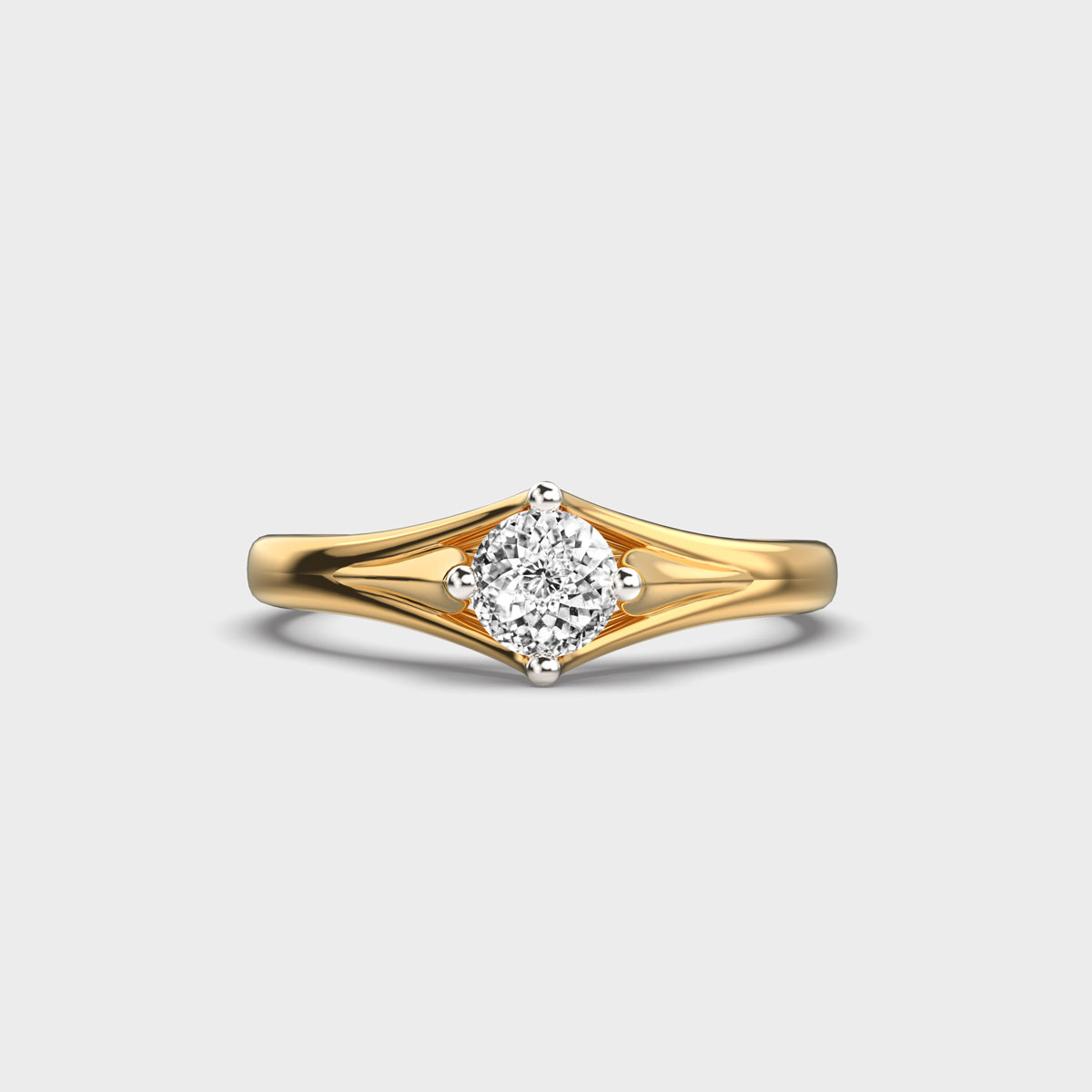 Halo of Morning Portuguese Cut Diamond Ring