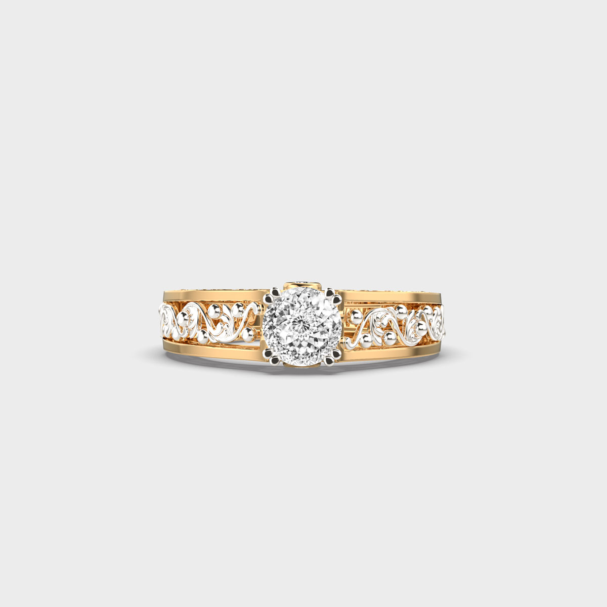 Astra Luna Portuguese Cut Diamond Ring