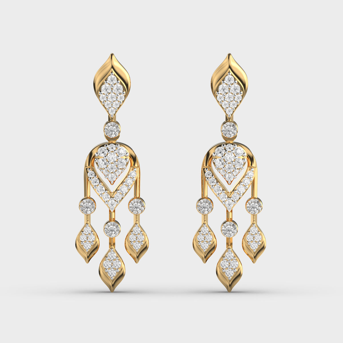 Heritage Pride Lantern Diamond Drop Earrings