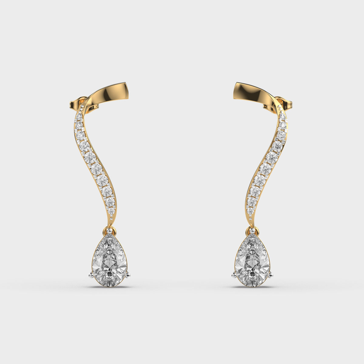 Nightcoil Shadow Diamond Earring