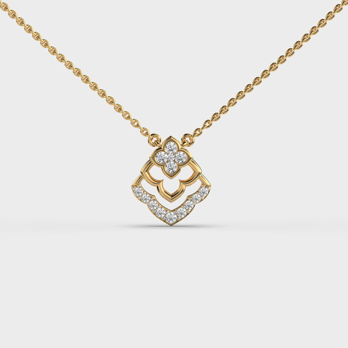 Mystic Linework Diamond Pendant