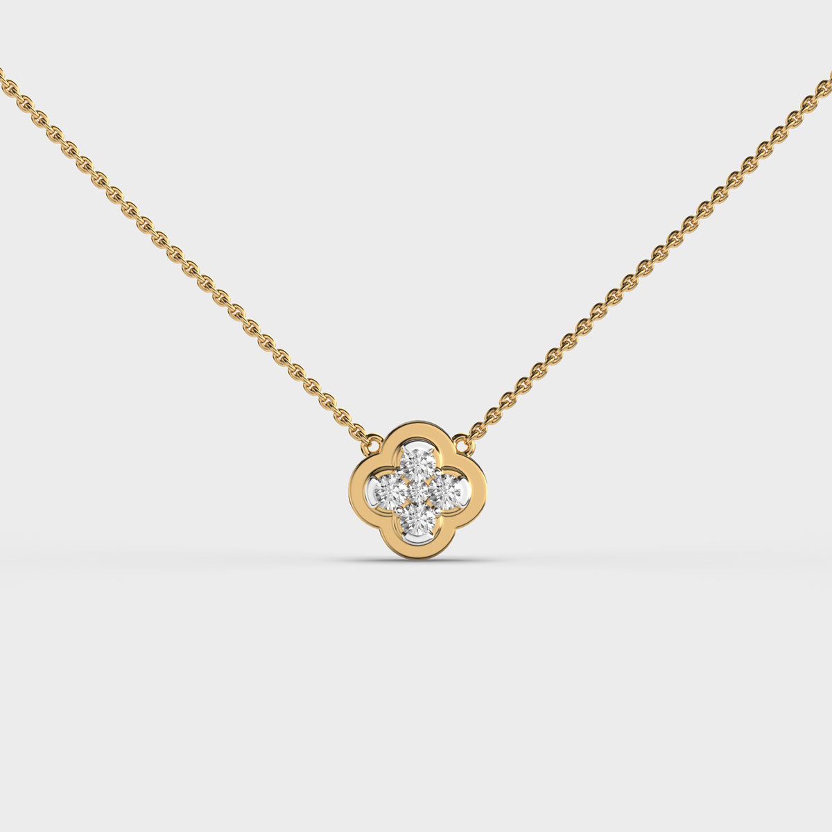 Small Celt Knot Diamond Pendant