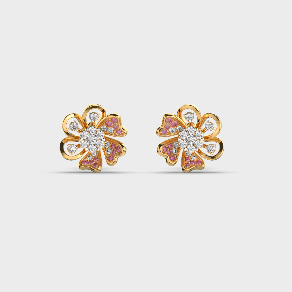 Regal Flora Diamond Earstuds