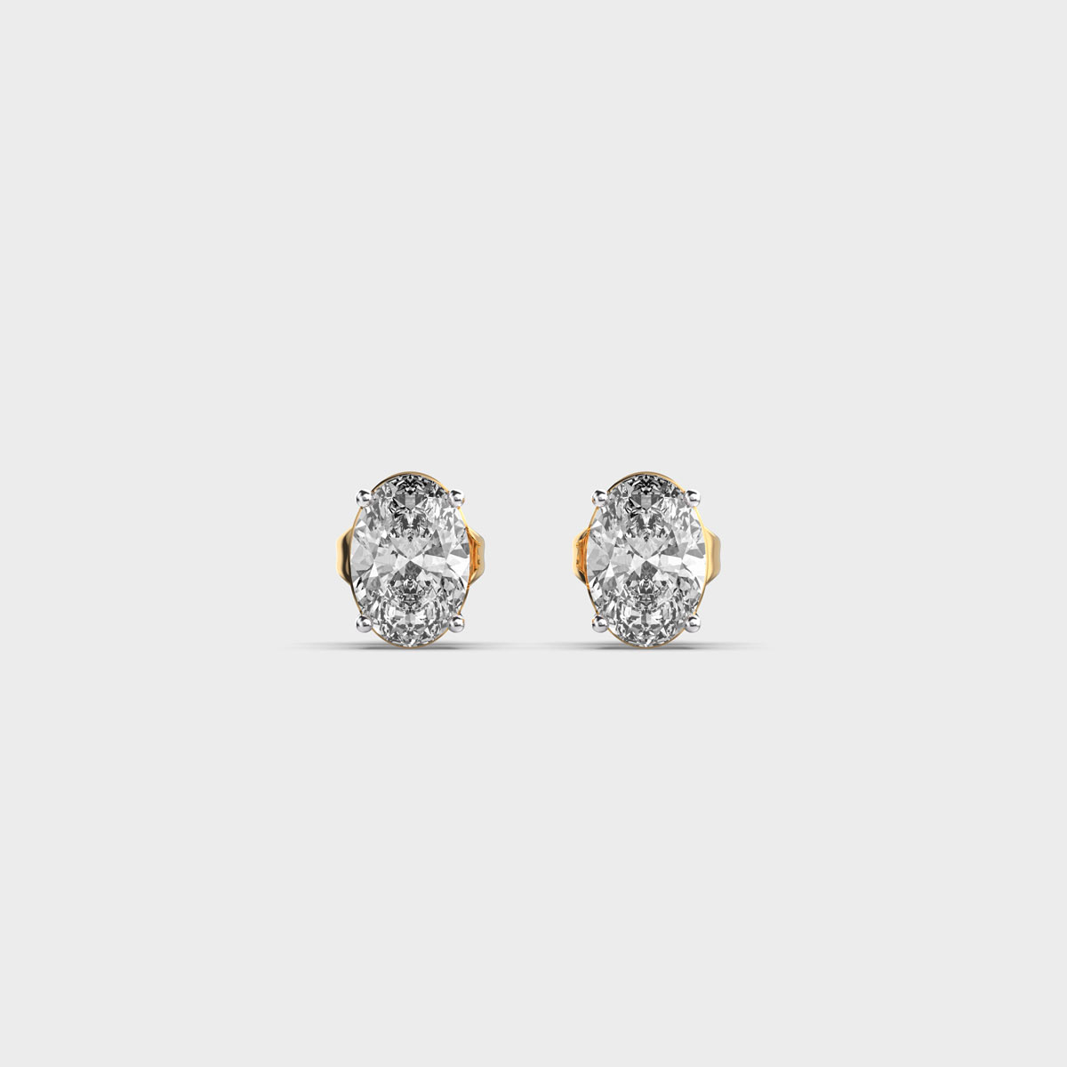 Duchess Margaret Oval Diamond Ear Studs