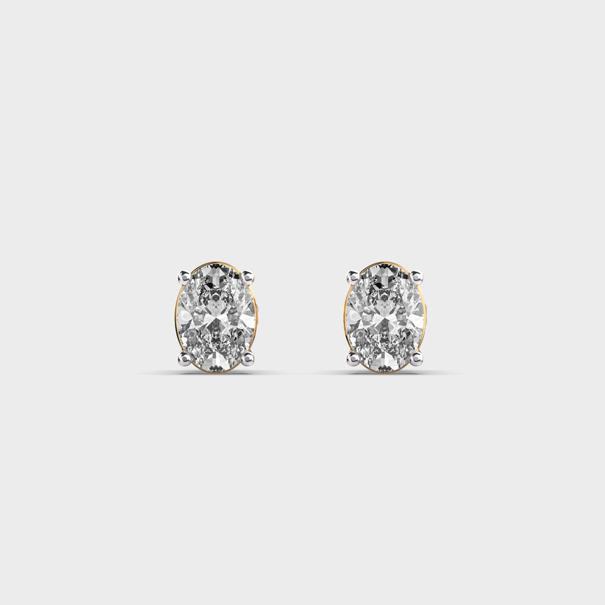 Duchess Margaret Oval Diamond Ear Studs