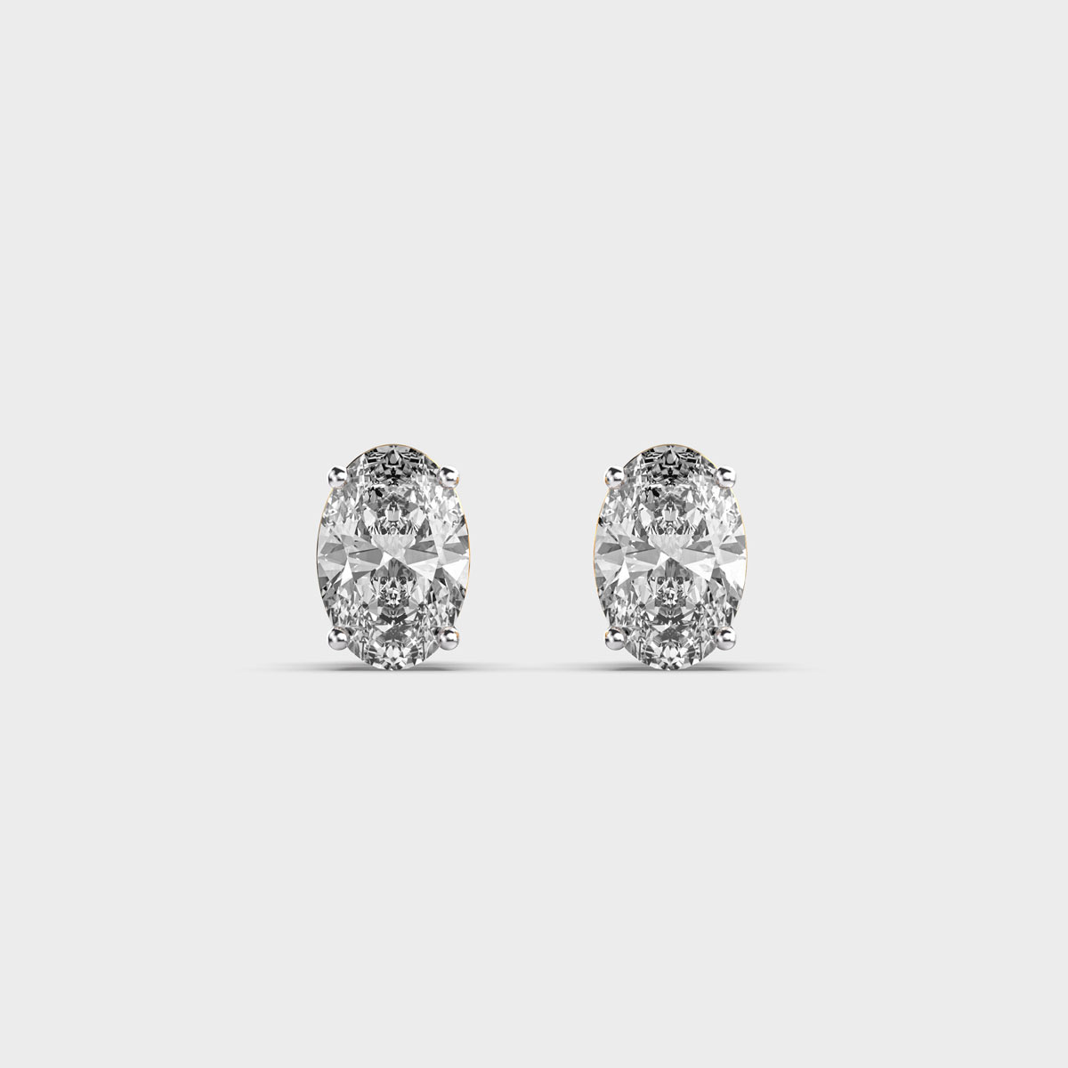 Duchess Margaret Oval Diamond Ear Studs