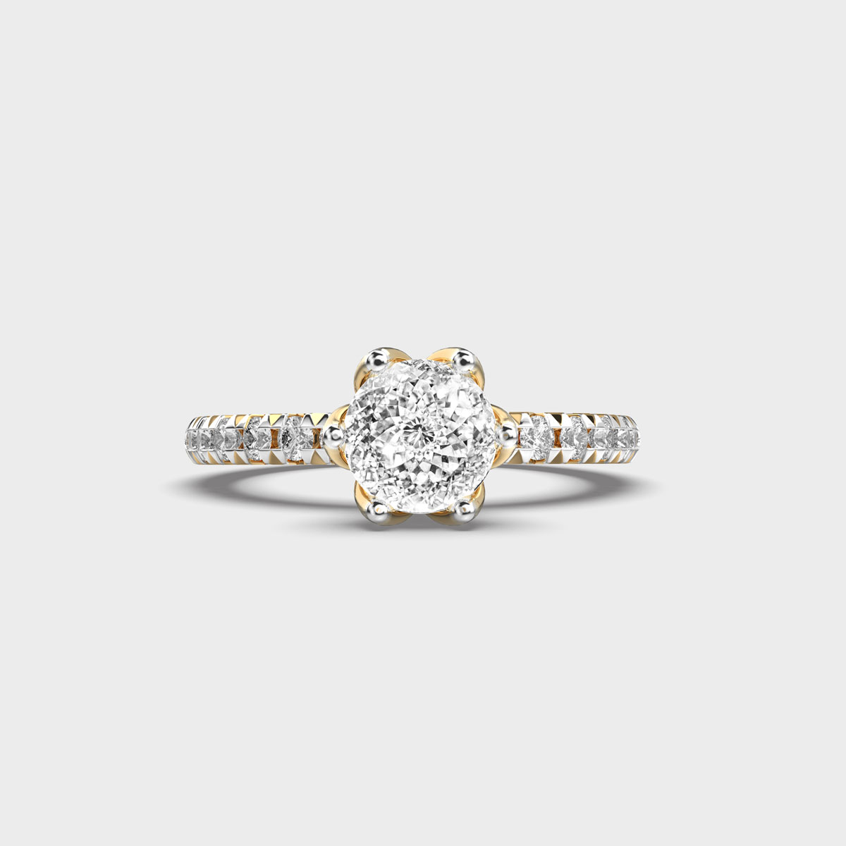 Brilliant Lisette Portuguese Cut Diamond Ring
