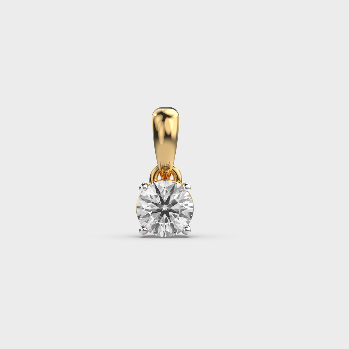 Classic Round Diamond Pendant