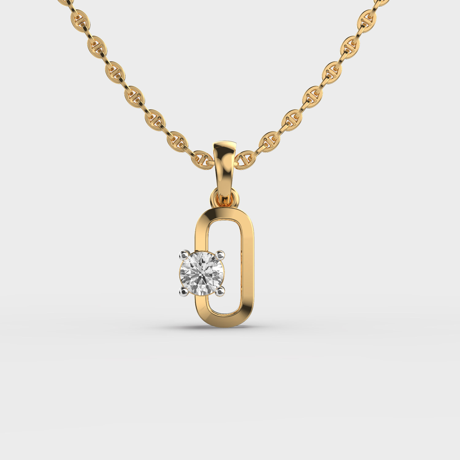 Coraline Link Diamond Pendant Without Chain