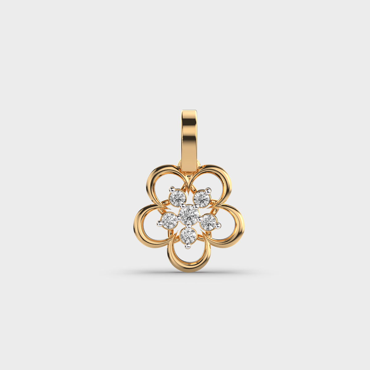 Botanique Bloomingbelle Diamond Encrusted Pendant Without Chain