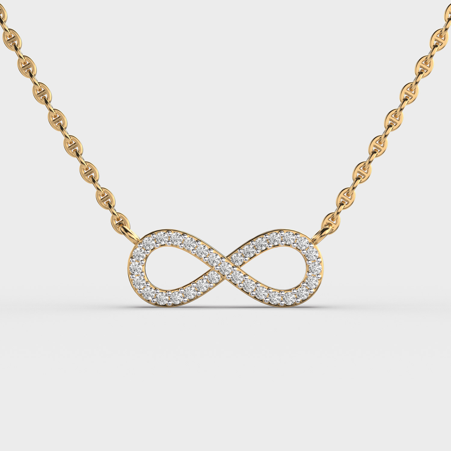 Forever Bound Diamond Pendant With Chain