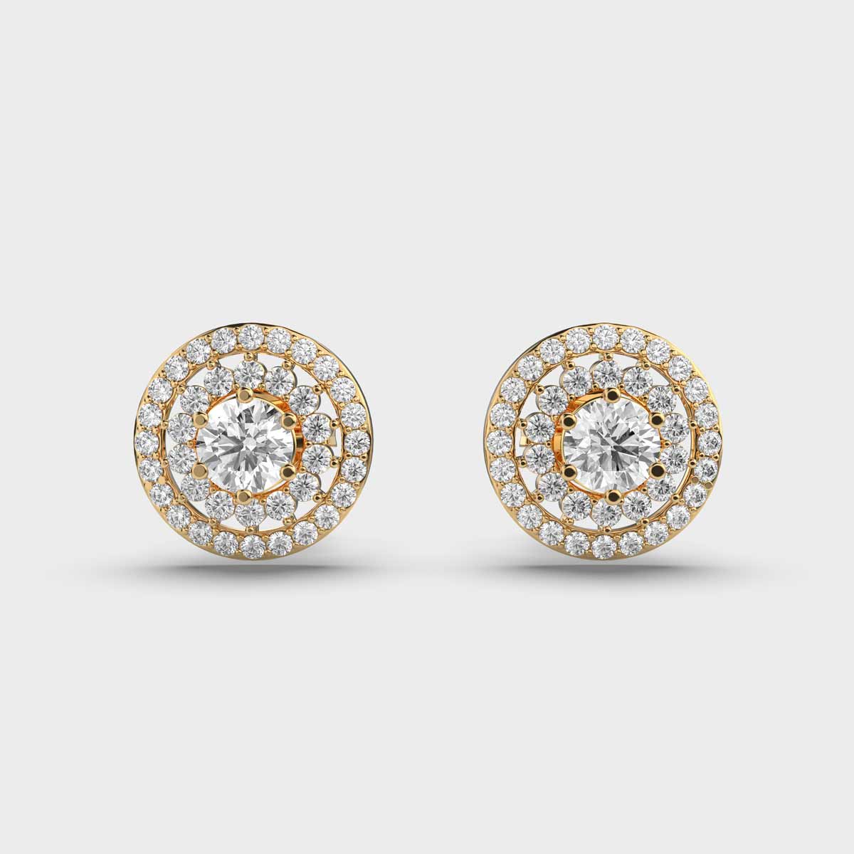 Signature Bold Solitaire Diamond Studs