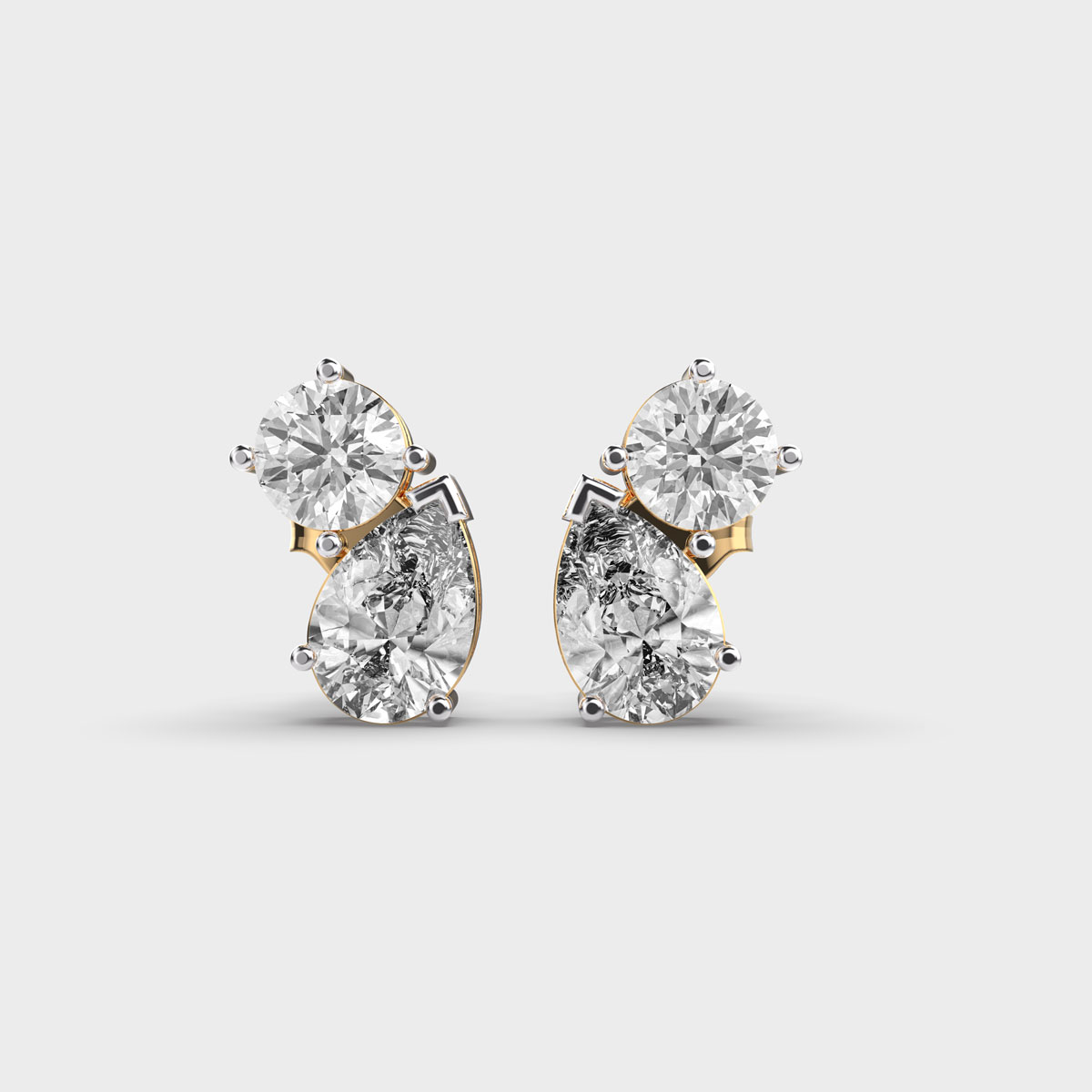 Quirky Glam Chic Diamond Earrings