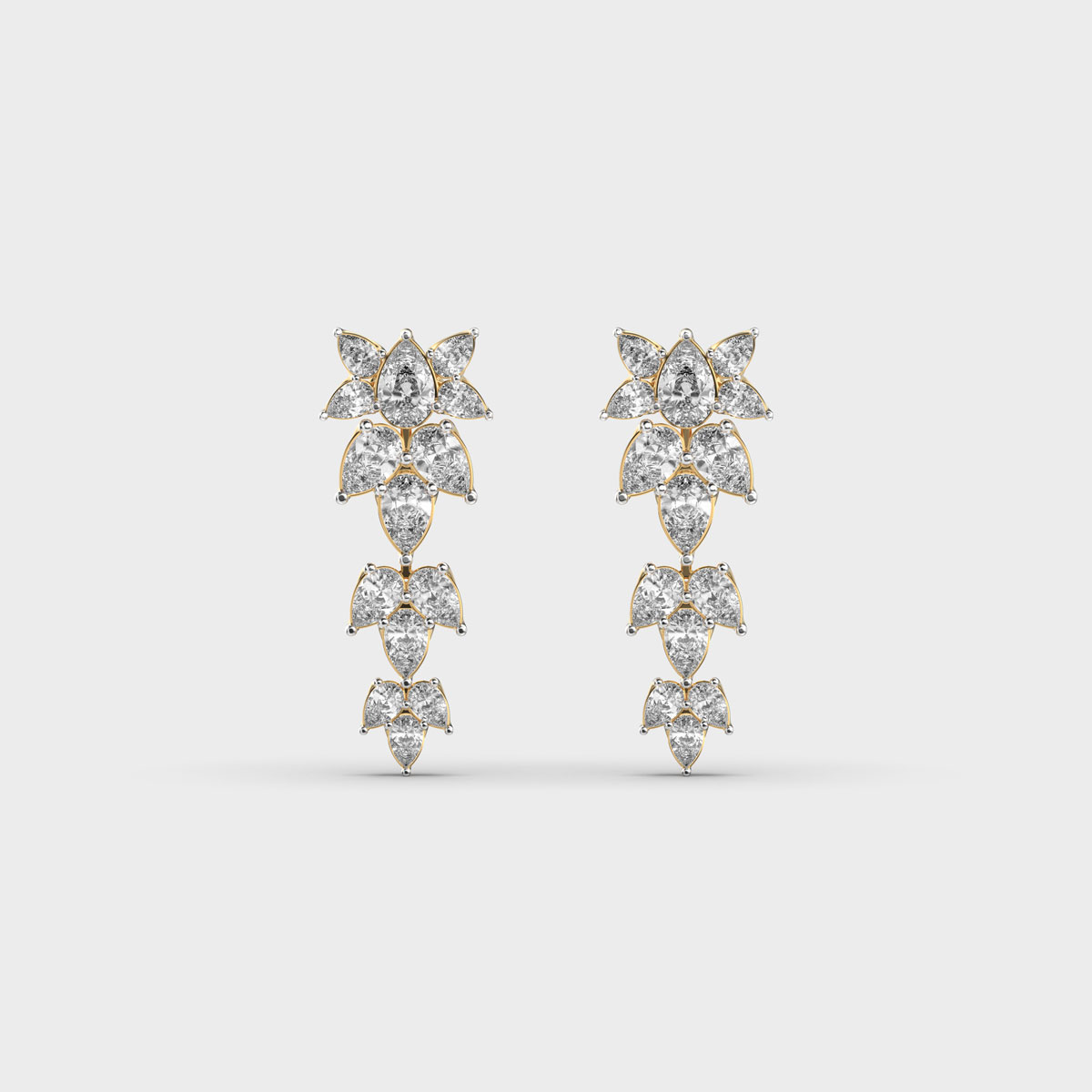 Bejewelled Sceptre Diamond Earrings