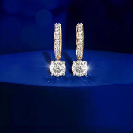 Chic Glam Padma Cut Diamond Earrings