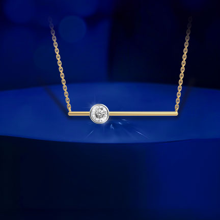 Dawnflare Dash Padma Cut Diamond Pendant (With Chain)