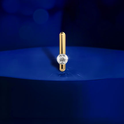 Veloura Sleek Padma Cut Diamond Pendant (Without Chain)