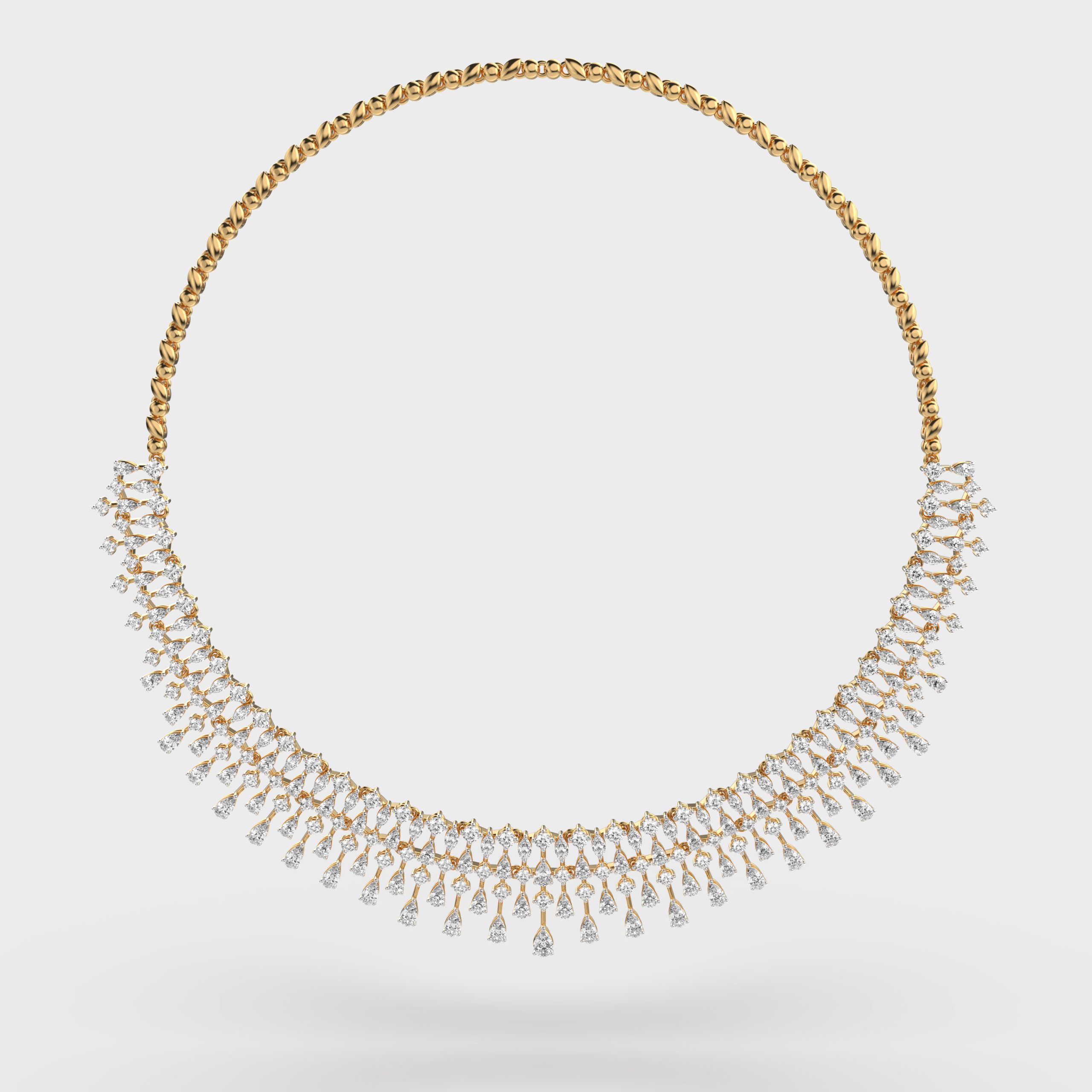 Half Moon Of Josephine Diamond Necklace