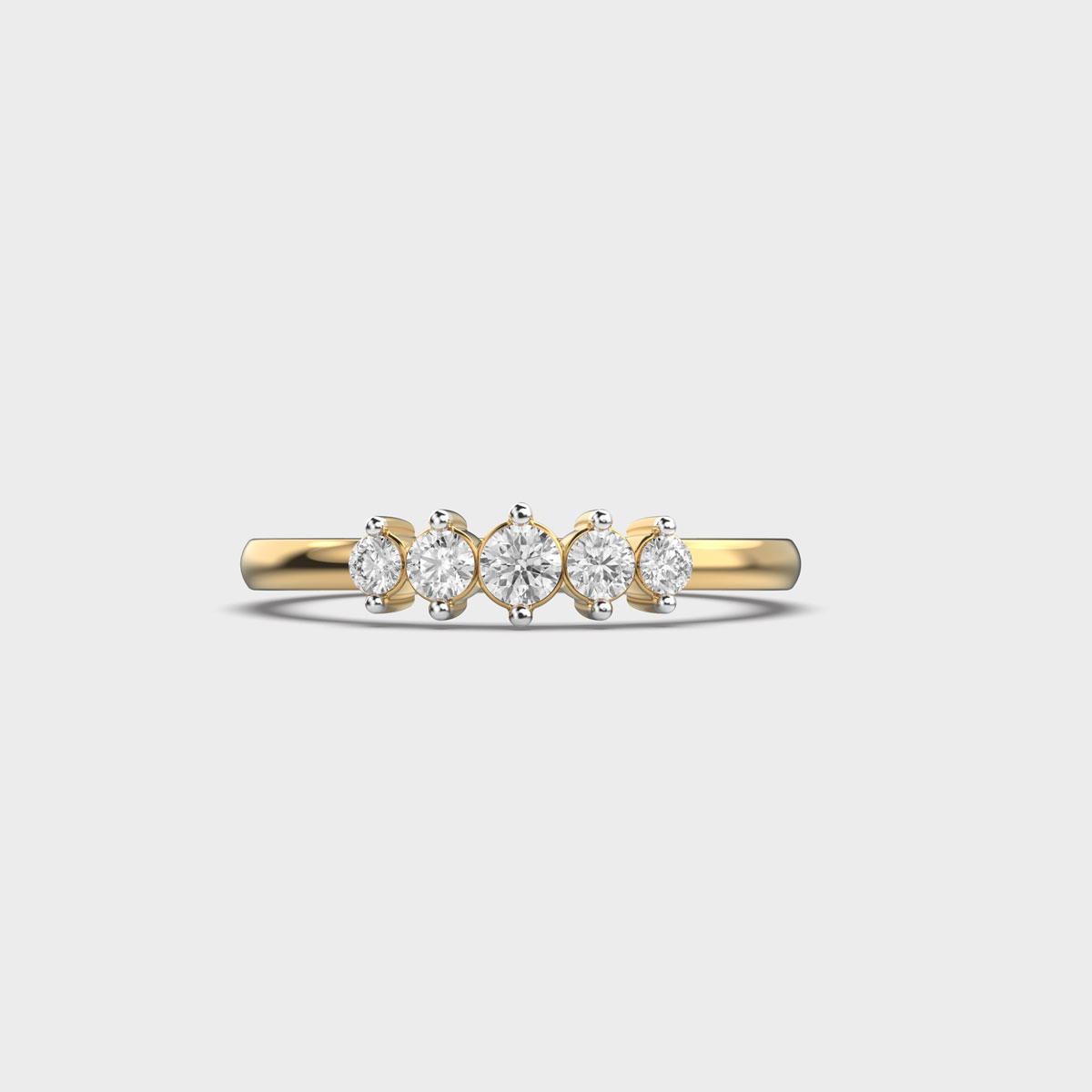 Dazzling Conifera Crown Diamond Ring