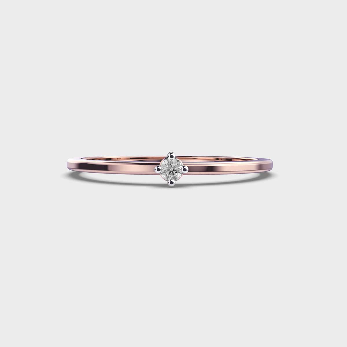 North Star Diamond Stackable Ring