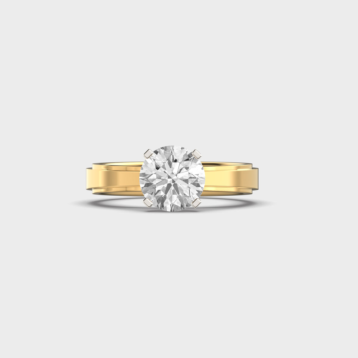 Simple Round Cut Diamond Ring