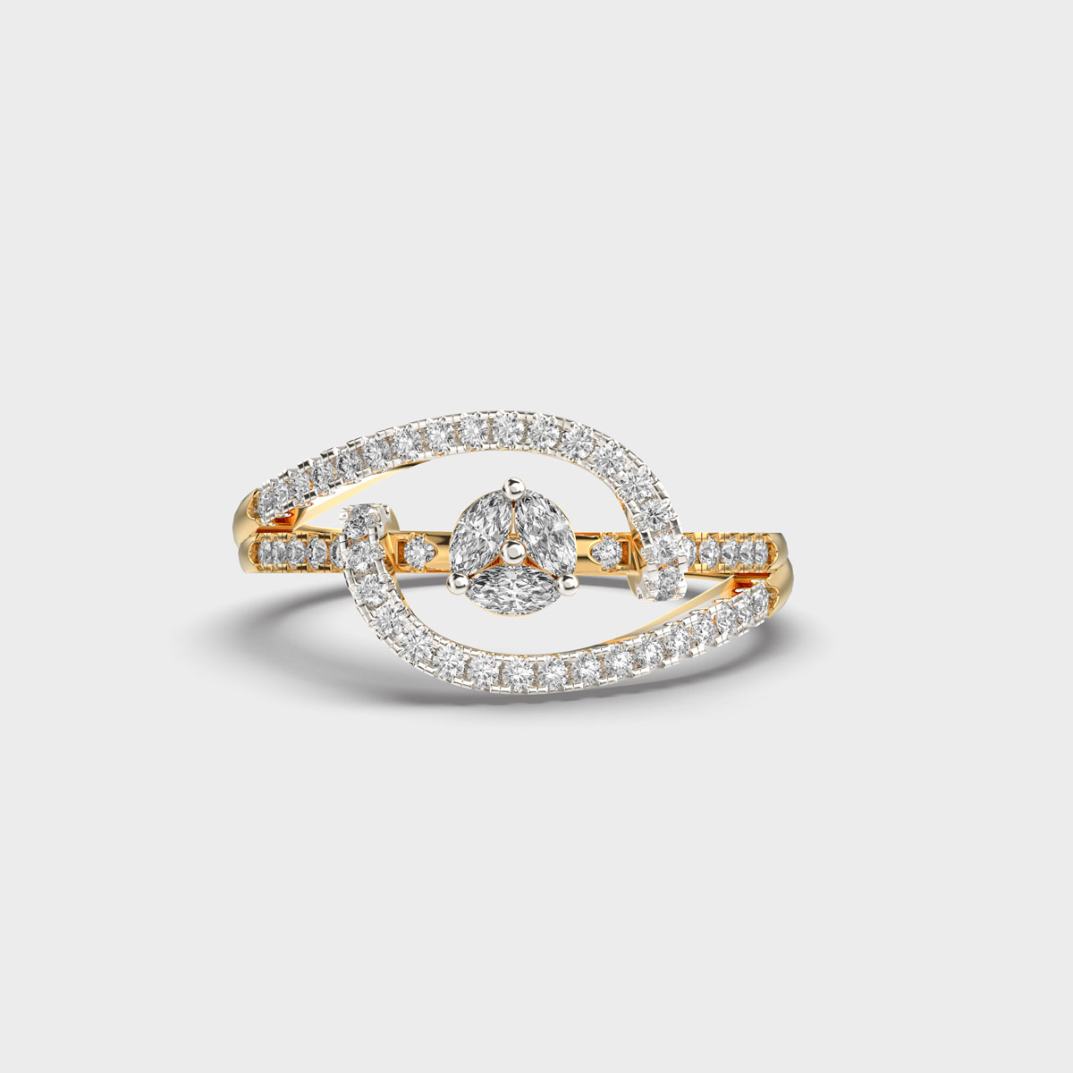 Blazing Glow Diamond Statement Ring