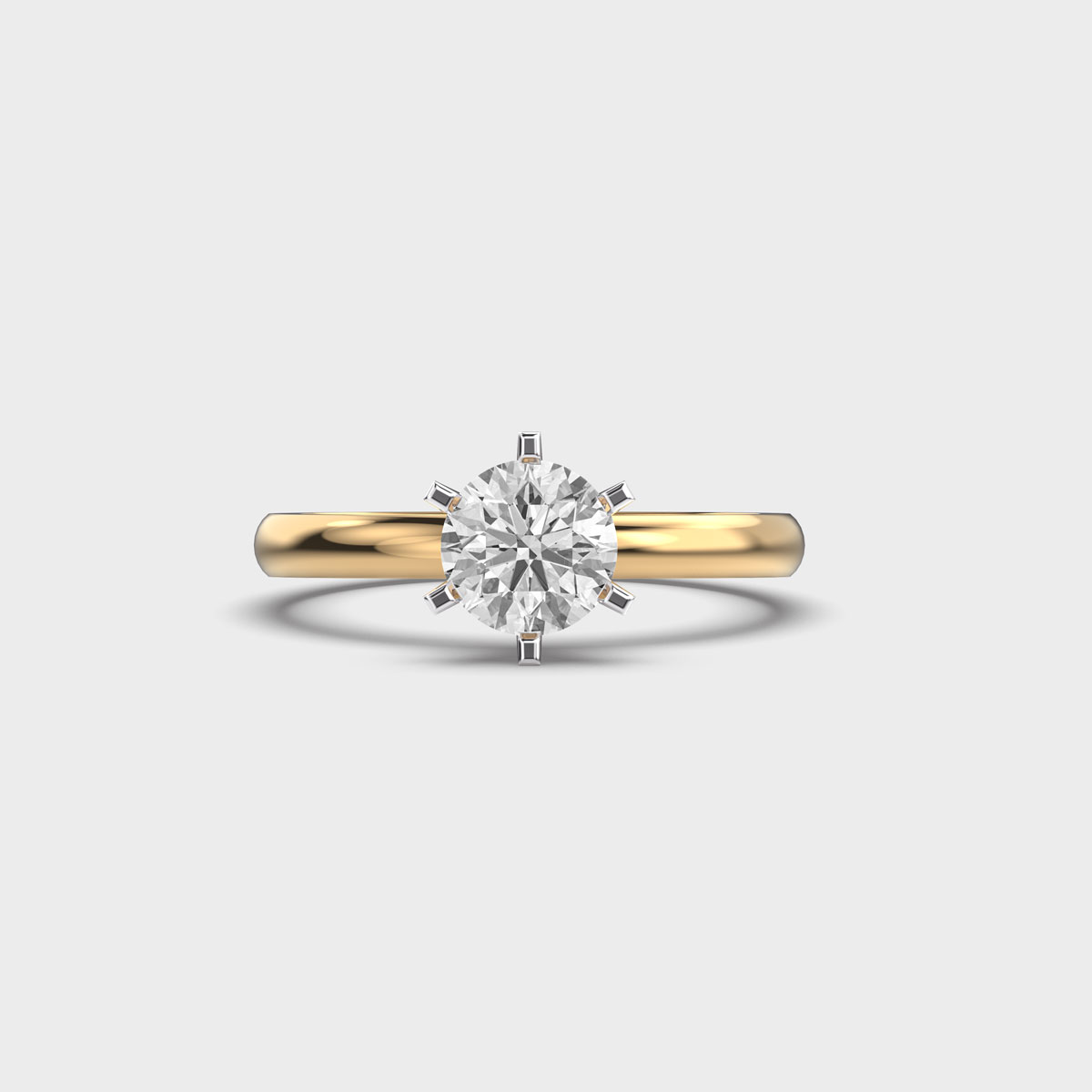 Regal Solitaire Radiance Diamond Ring