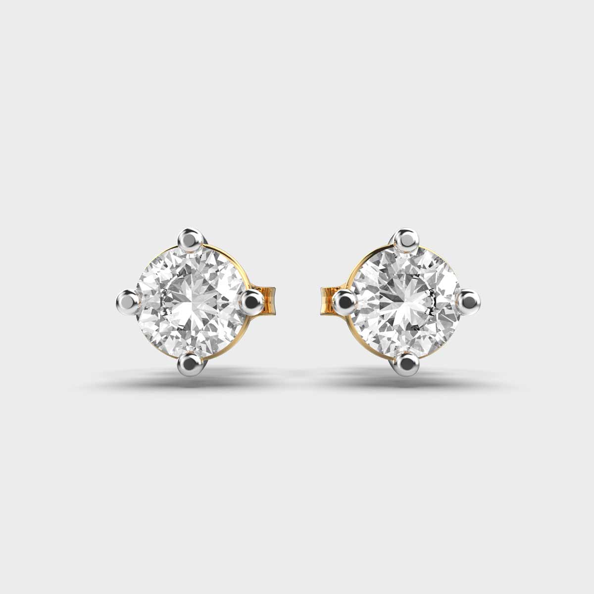 Simple Whisper Diamond Studs for Piercings