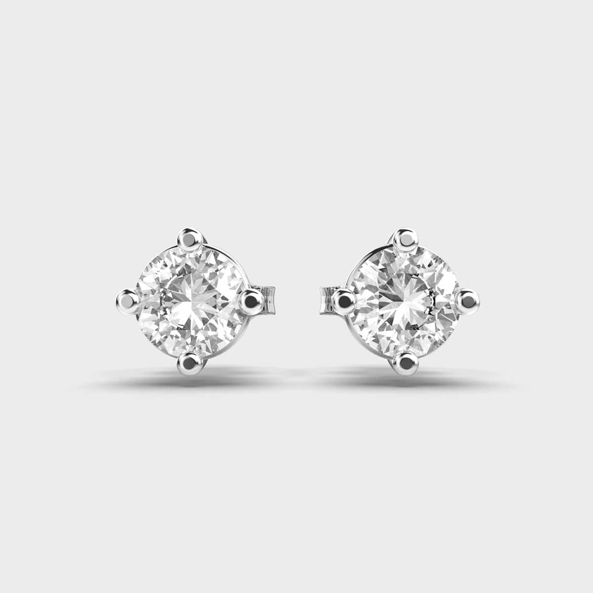 Simple Whisper Diamond Studs for Piercings