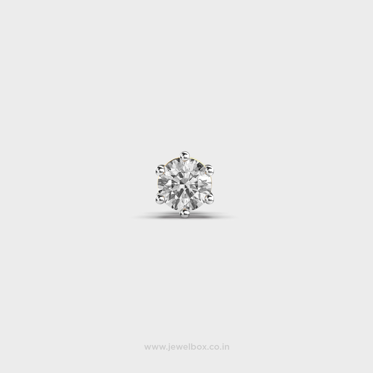 Bright Gladius Orbis Men's Round Diamond Stud