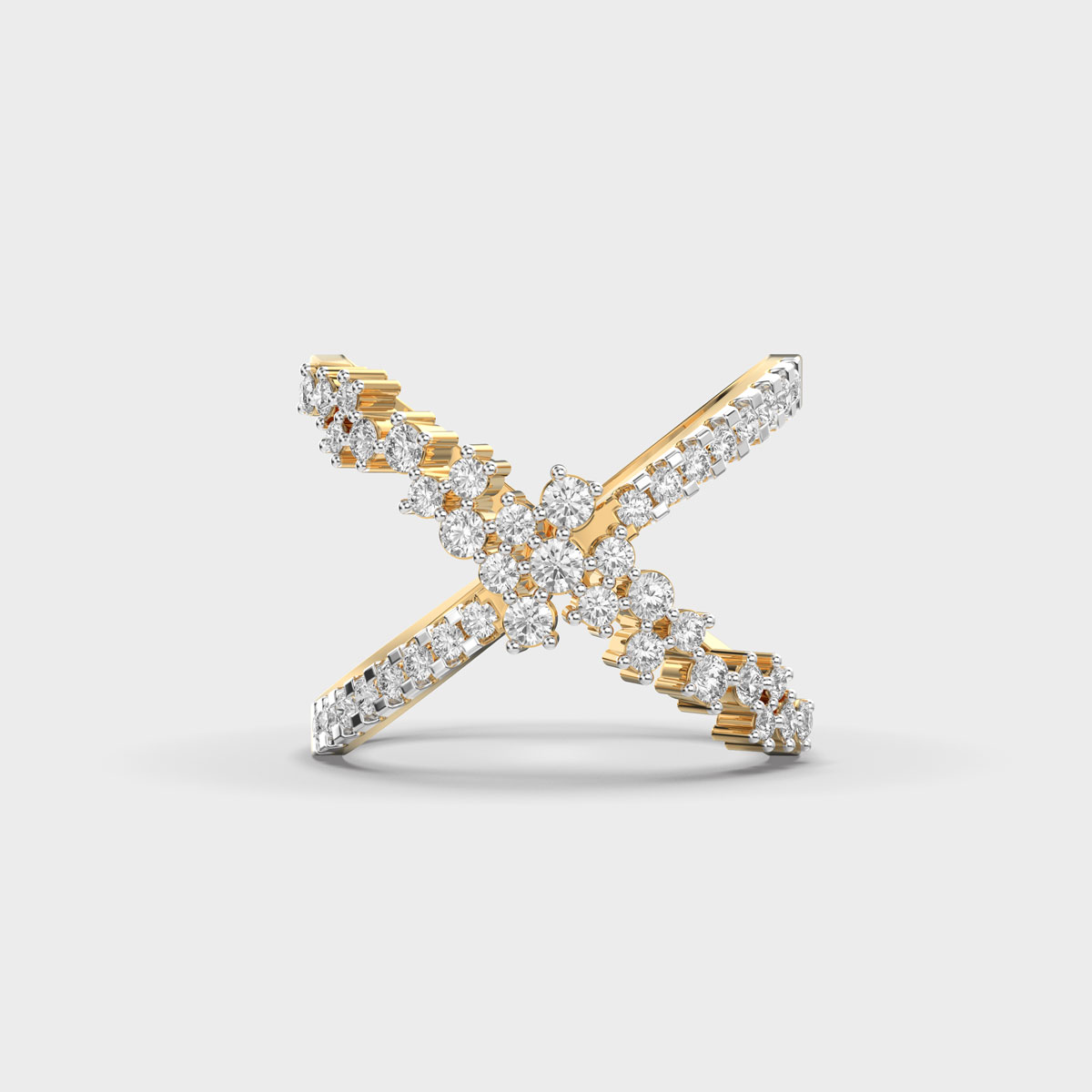 Circle Of Love Criss Cross Diamond Ring