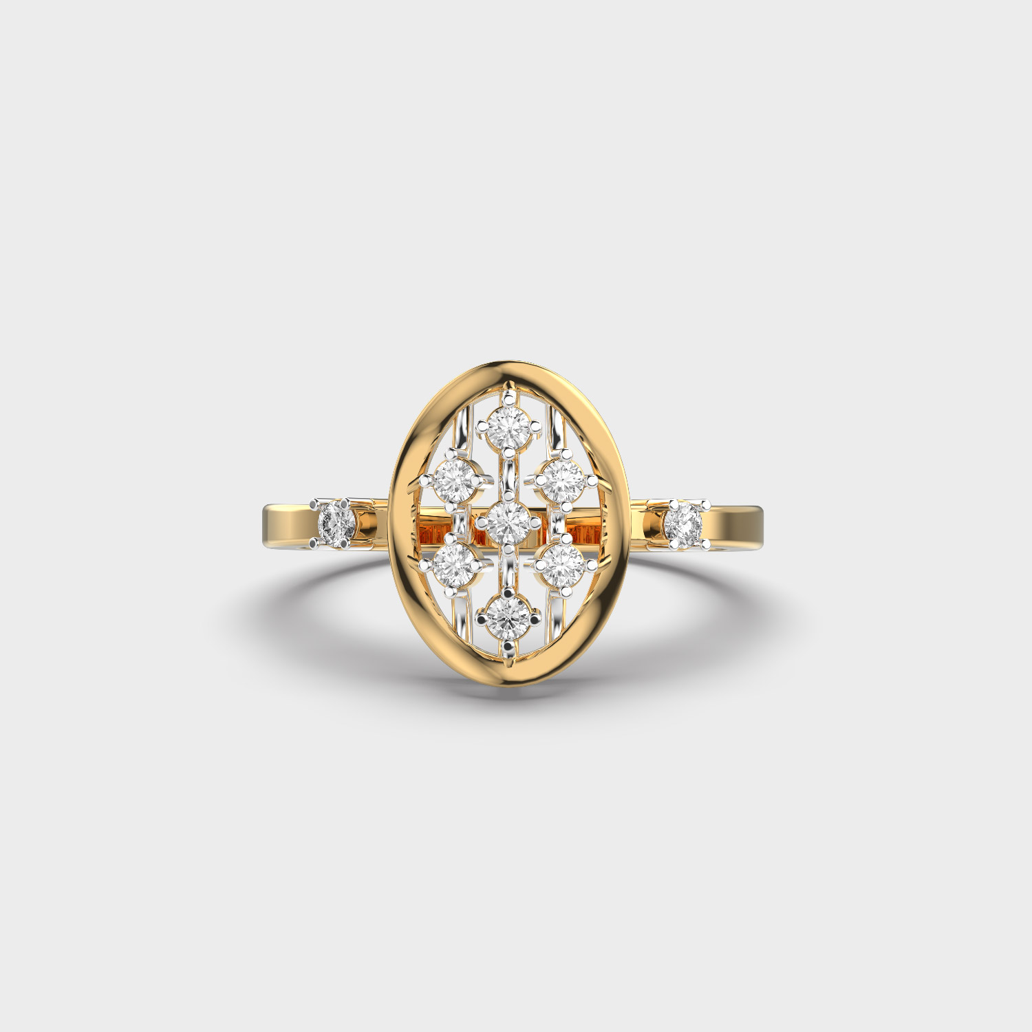 Mesh Sparkle Diamond Ring