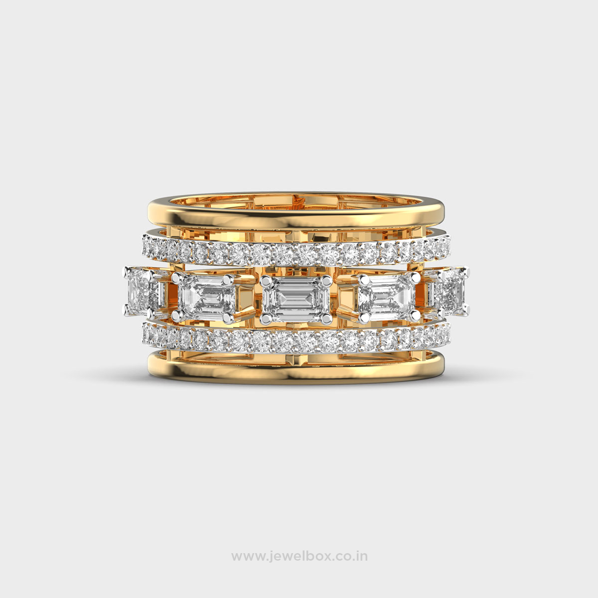 Chunky Diamond Statement Ring